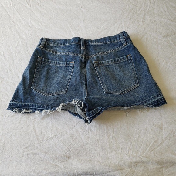 FRAME High Waist Mosaic Shorts Size 28 Raw Hem MSRP $210 Mesa Wash - Picture 6 of 6